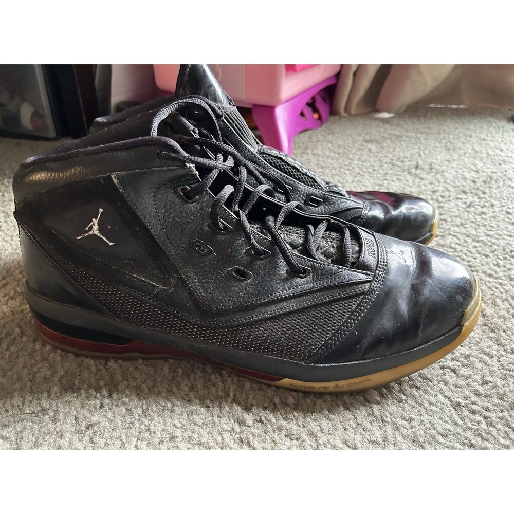 NIKE Air Jordan 2009 16.5 Team Black Varsity Red 375387-001 US Men Size 14
